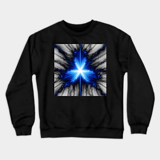 Electric Fractal Bloom Crewneck Sweatshirt